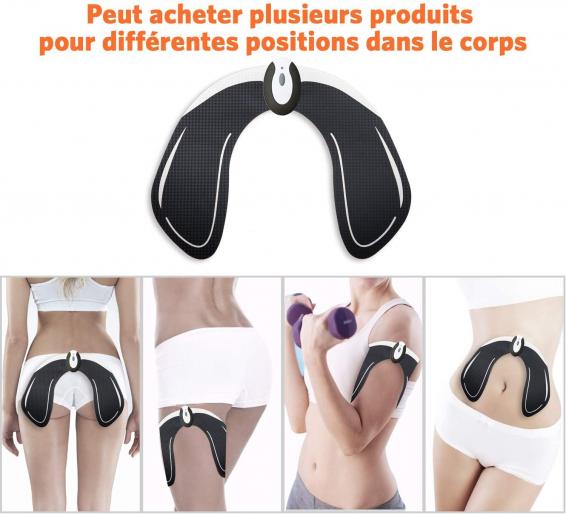 Electrostimulateur Musculaire EGEYI - Ceinture EMS, 8 Modes 19 Niveaux, Pour Abdominaux, Bras, Jambes, Portable