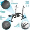 Sportstech BRT300 - Banc de Musculation Pliable Multifonction