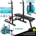 Sportstech BRT300 - Banc de Musculation Pliable Multifonction